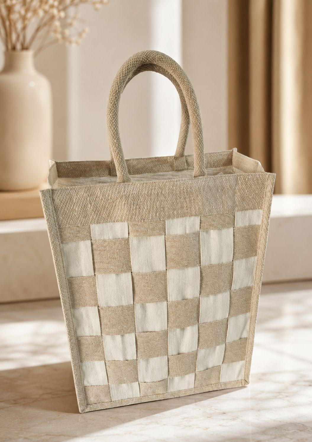 Weaved Jute Tote Bag