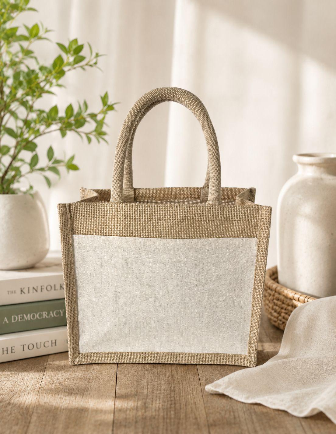 Jute Gift Tote Bag