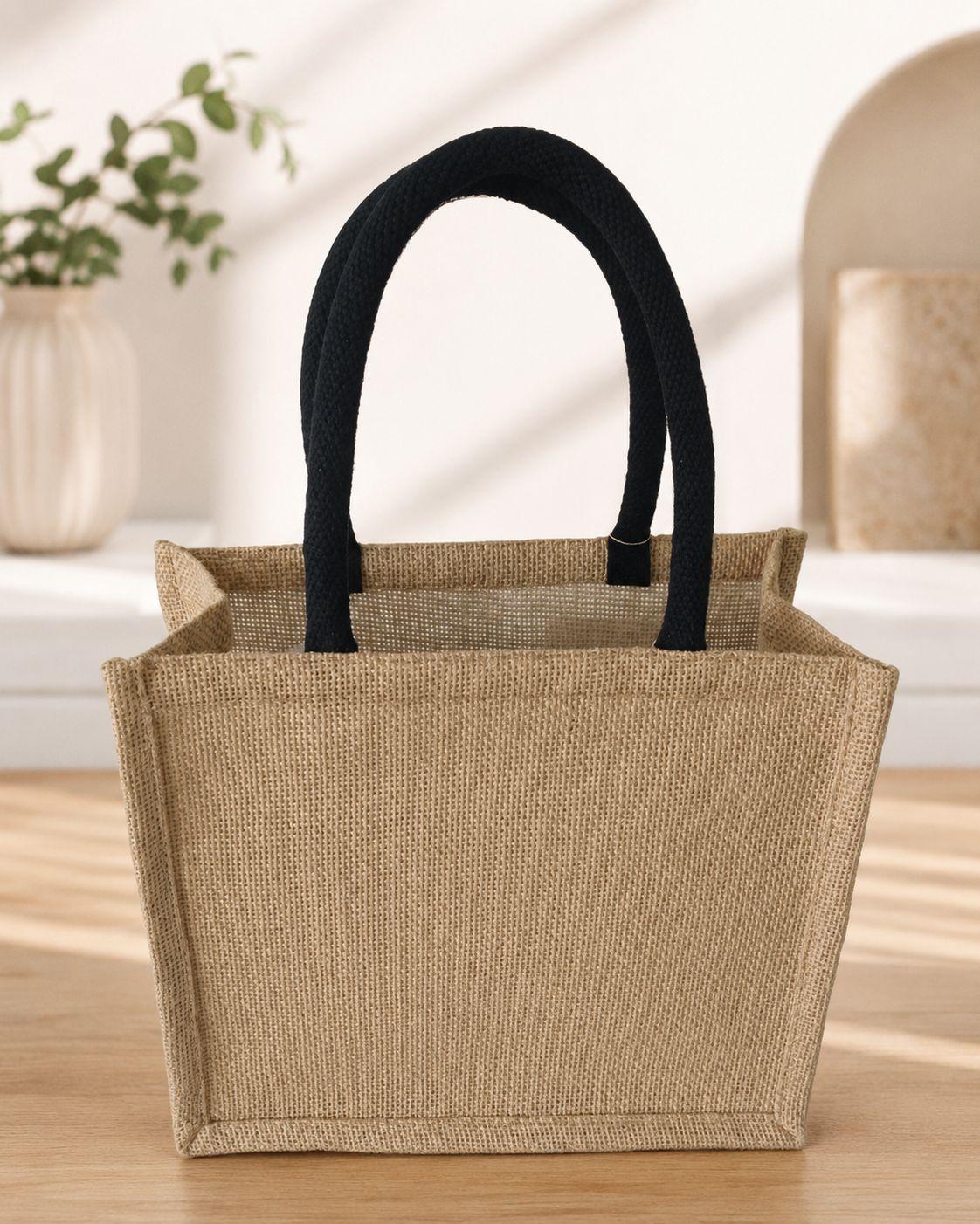 Mini Jute Tote Bag